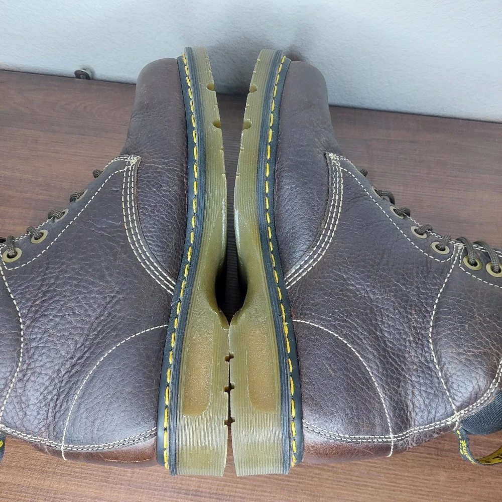 Dr. Martens 11410 Men’s Brown Leather Air Wair Lace Up‎ Boots Size 11